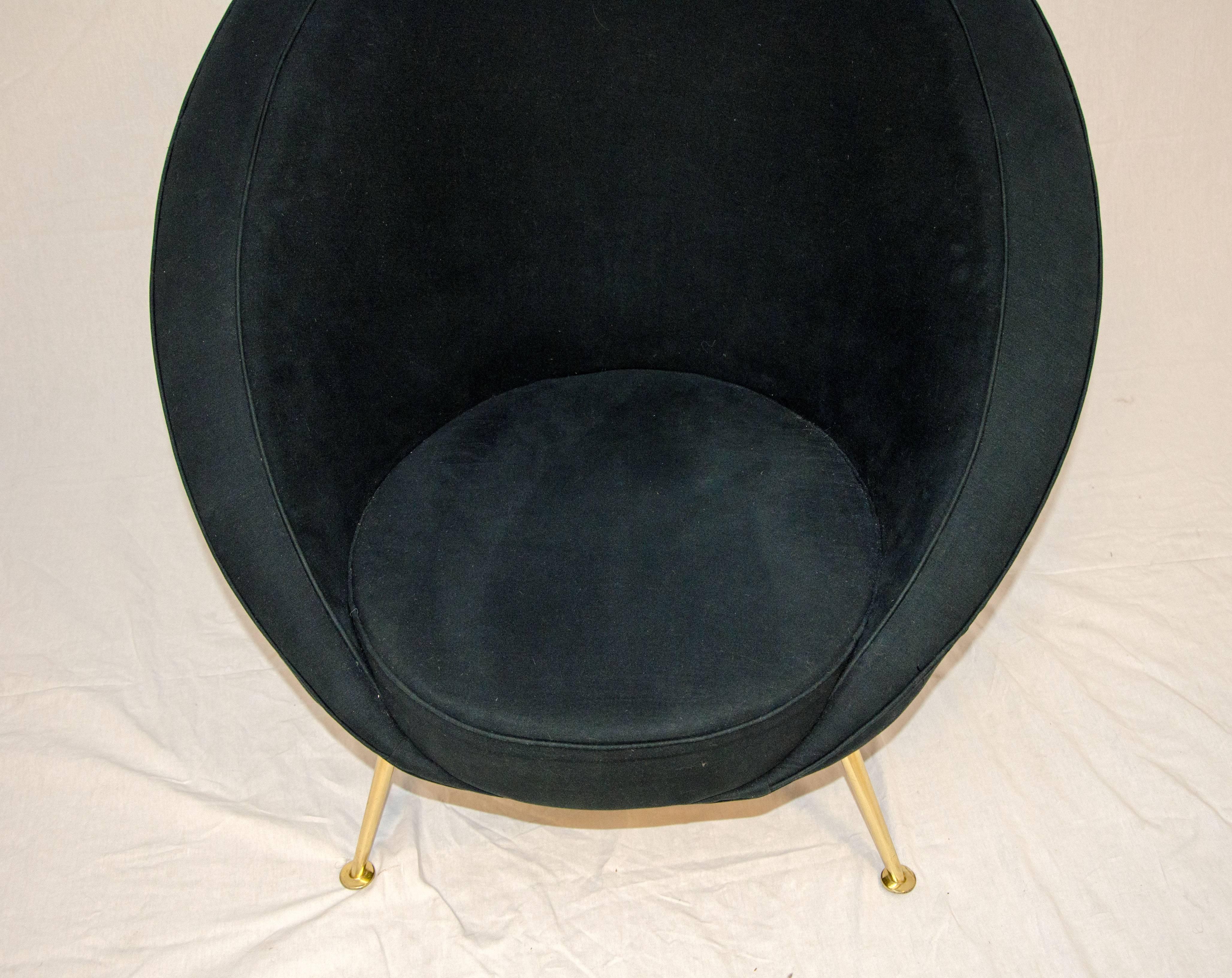 Italian Rare Ico Parisi Egg Chair Model 813 For Sale