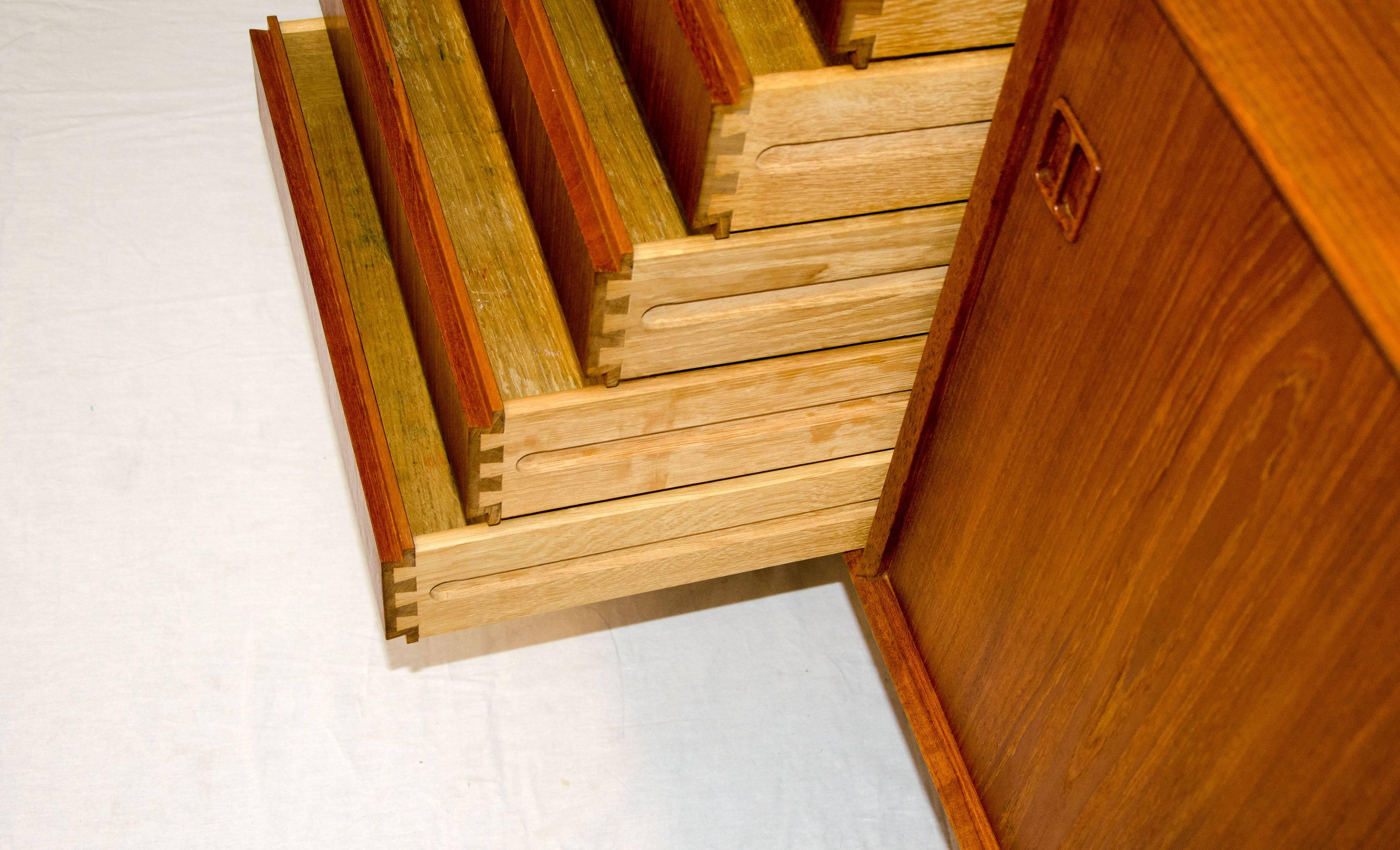 Oak Danish Teak Credenza or Sideboard