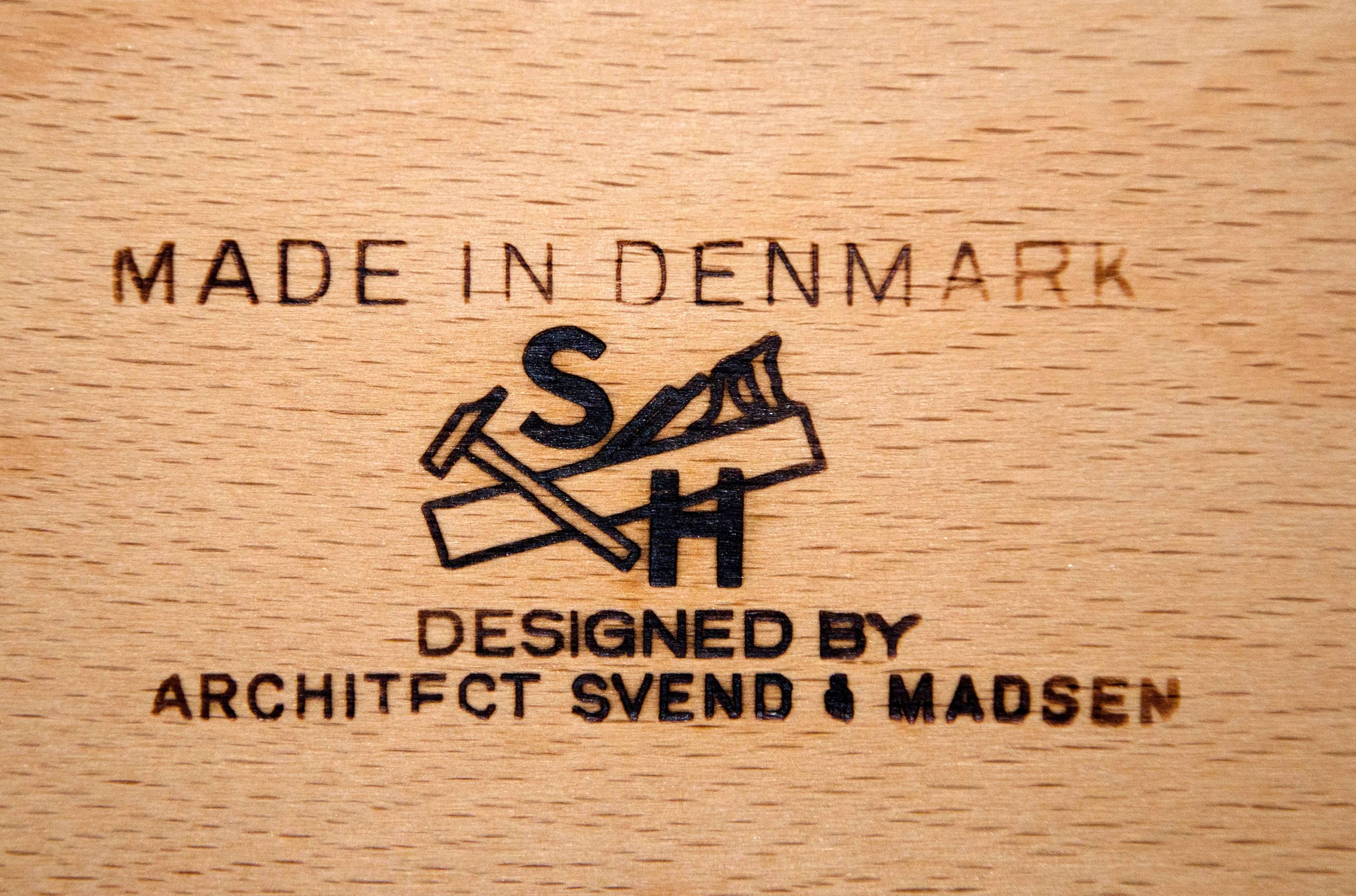 Danish Modern Teak Desk Svend & Madsen For Sale 2