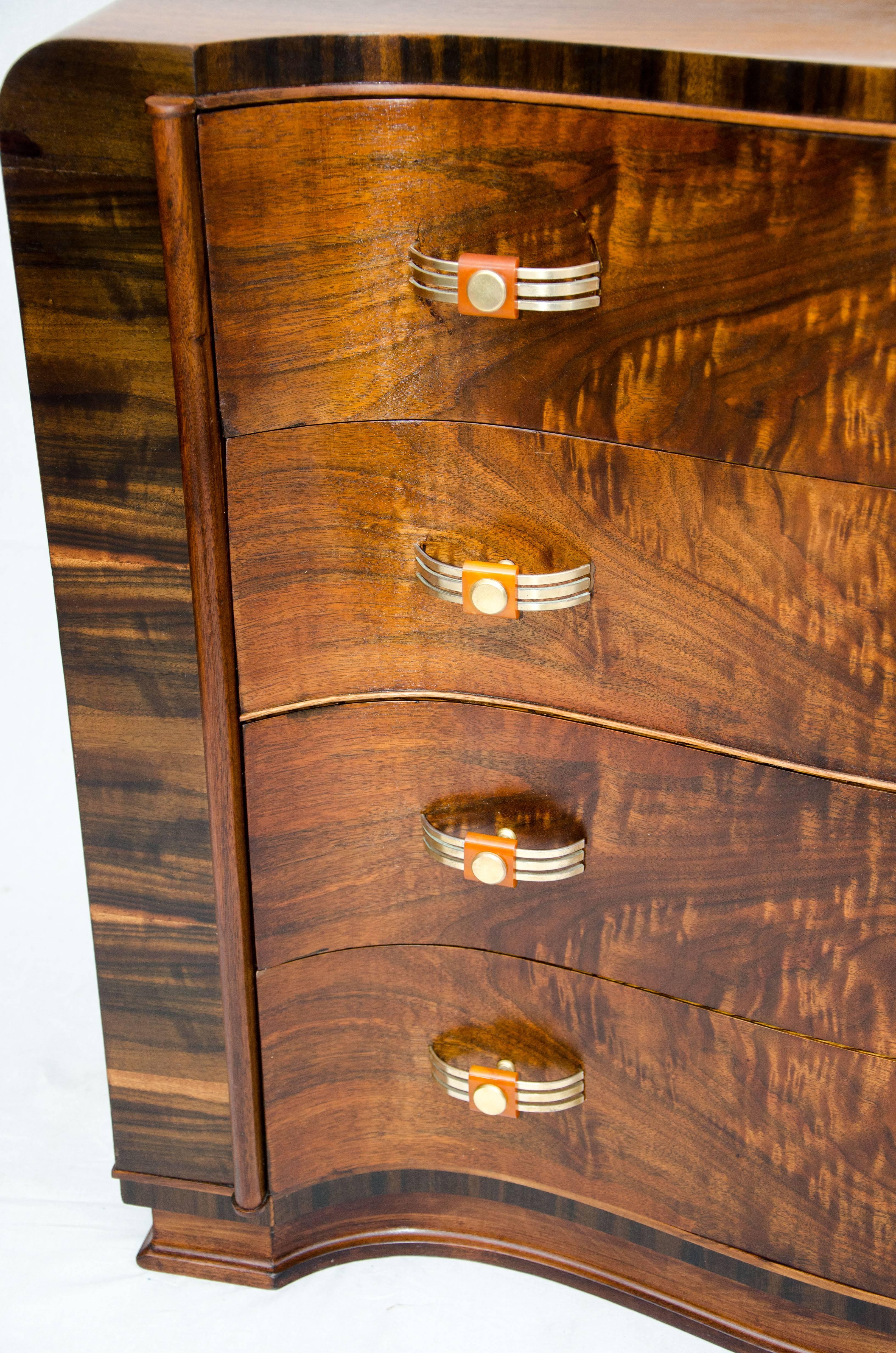 art deco dresser with mirror