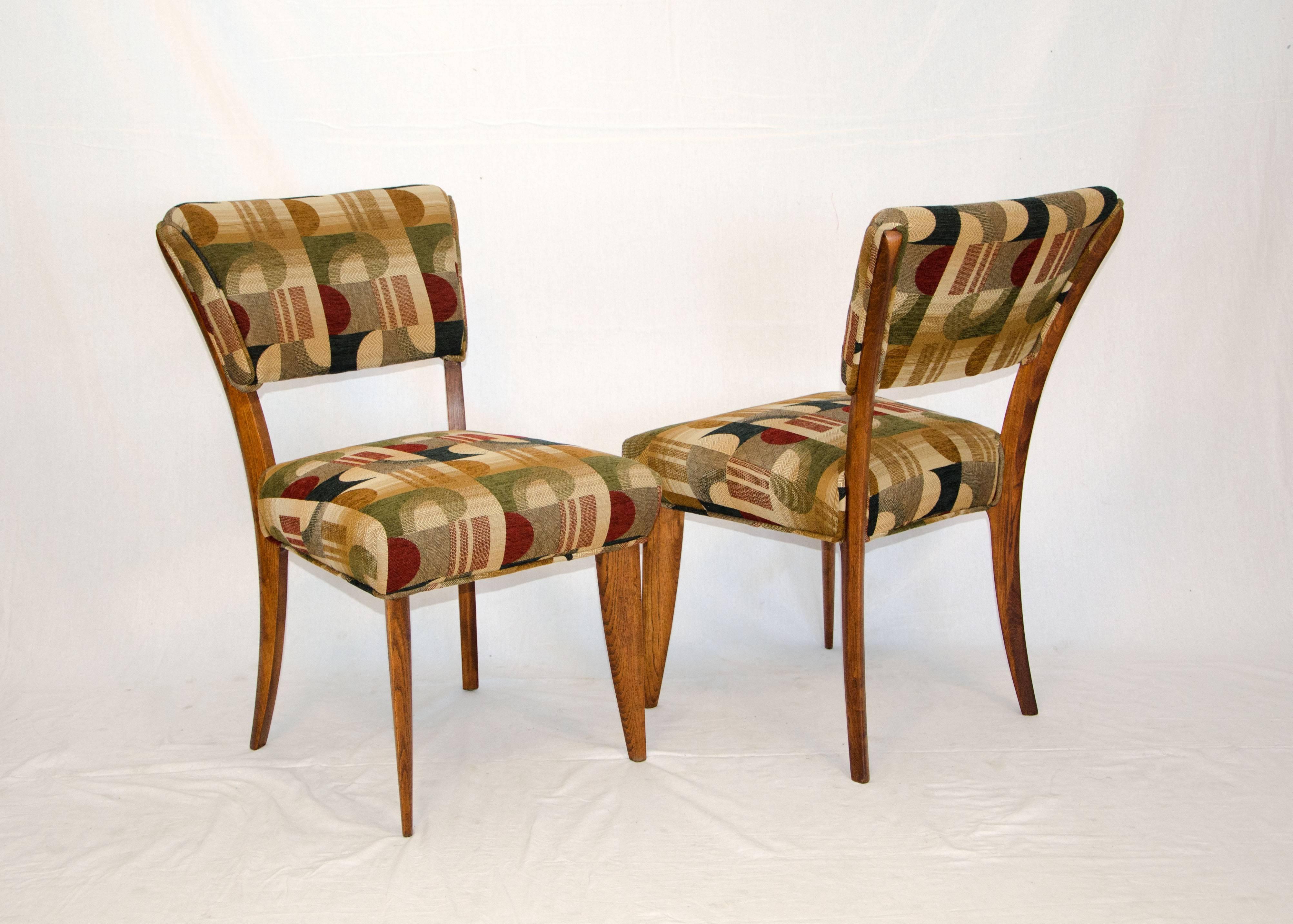Mid-Century Set of Eight Dining Chairs by Paul Laszlo for Brown Saltman In Excellent Condition In Crockett, CA