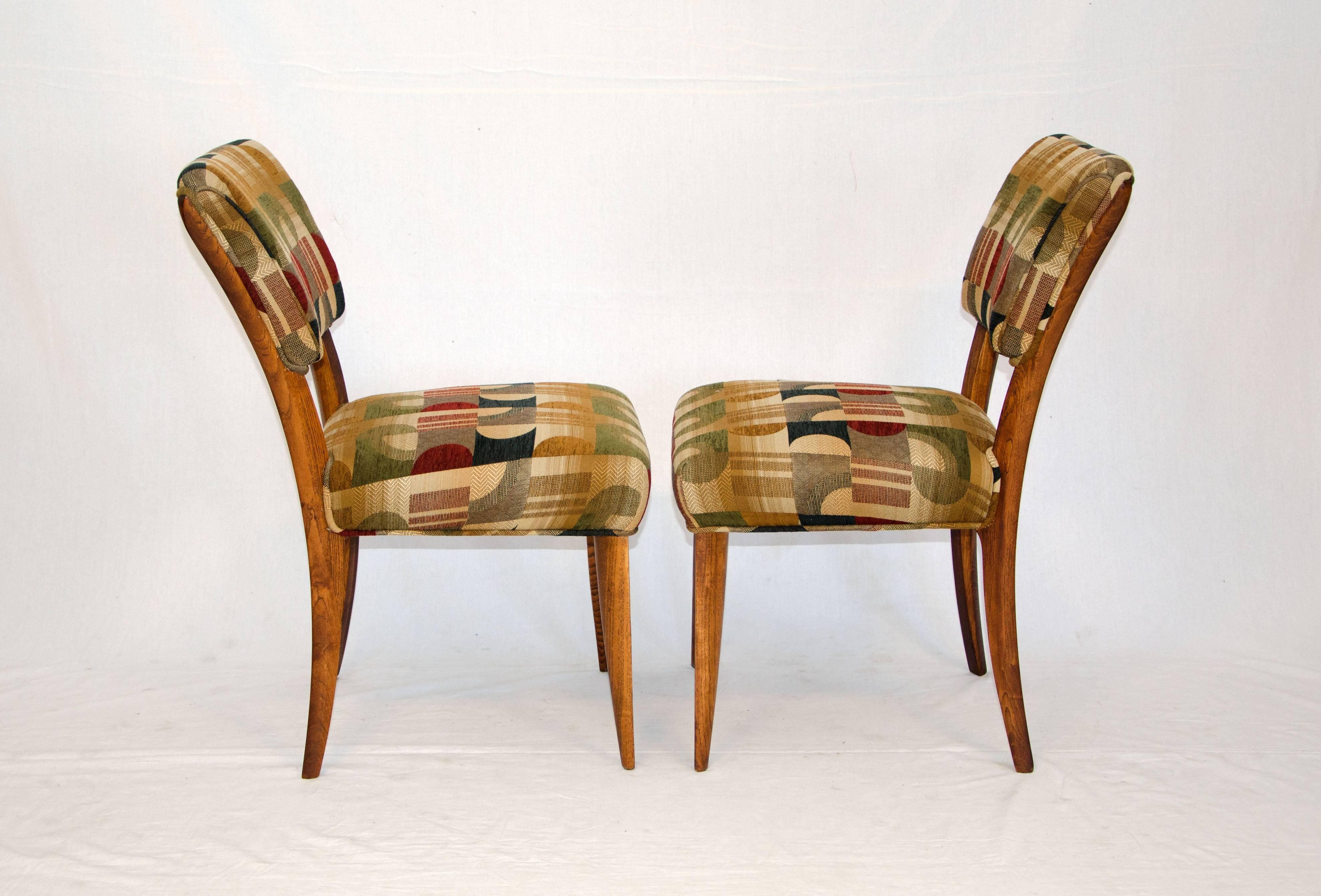 North American Mid-Century Set of Eight Dining Chairs by Paul Laszlo for Brown Saltman
