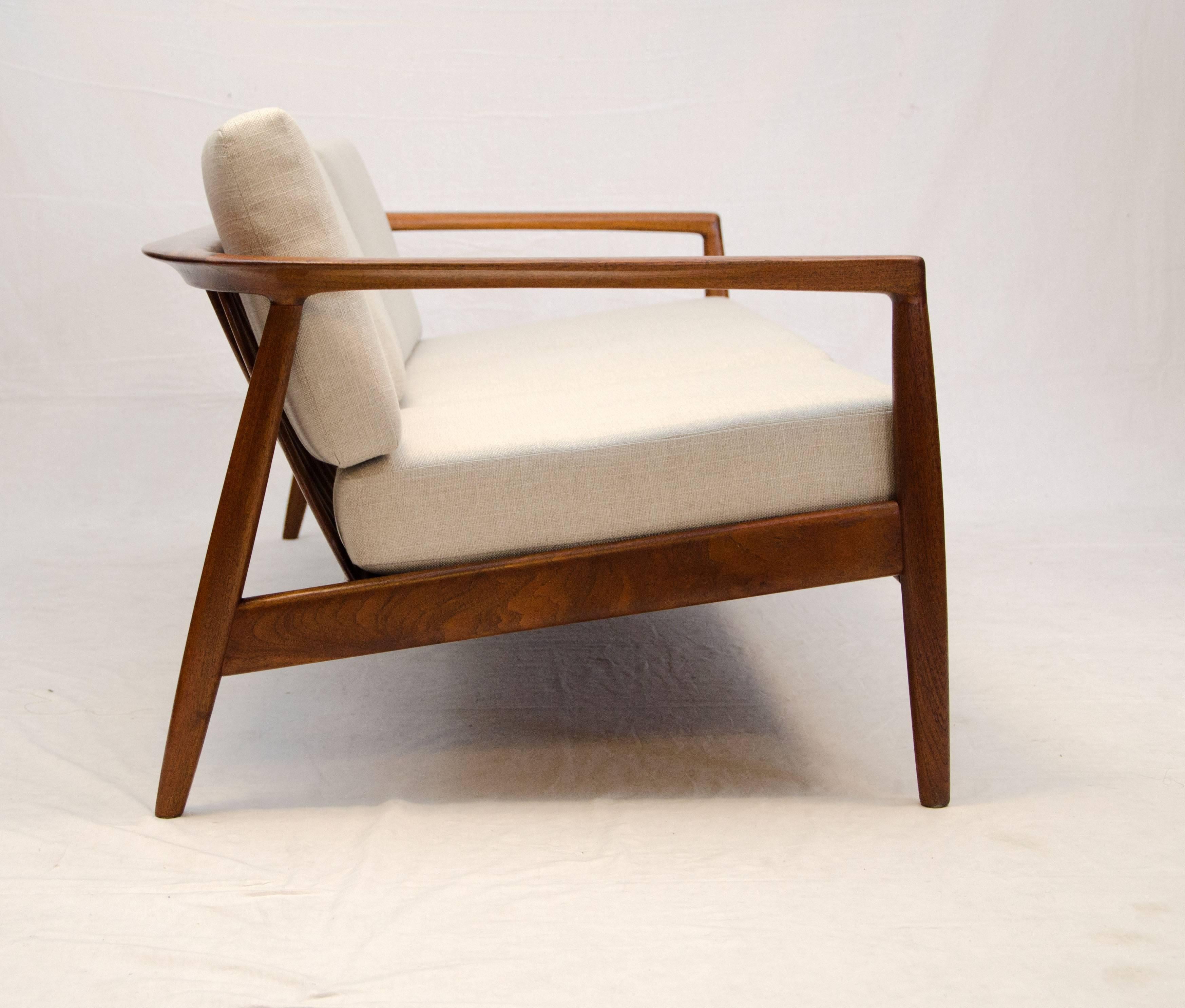 Mid-Century Modern  Walnut Midcentury Sofa, Folke Ohlsson for DUX