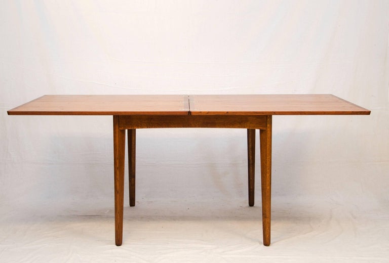 Danish Teak FlipTop Square Dining or Game Table at 1stDibs