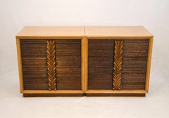 Pair of Carr-Oaken Chests or Small Dressers, Paul Frankl Style
