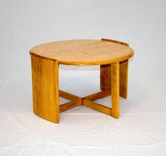 Heywood Wakefield Streamline Modern Round Coffee or Cocktail Table, C 2921 G