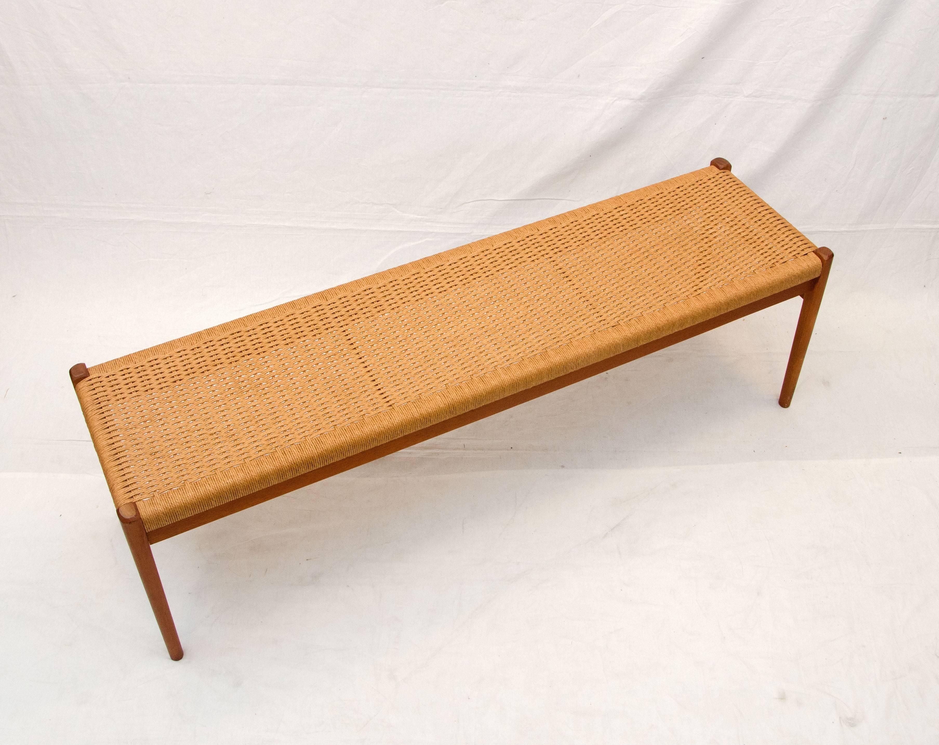 Very nice Moller bench in original condition. Retains the Moller tag as well as the Danish Control tag.