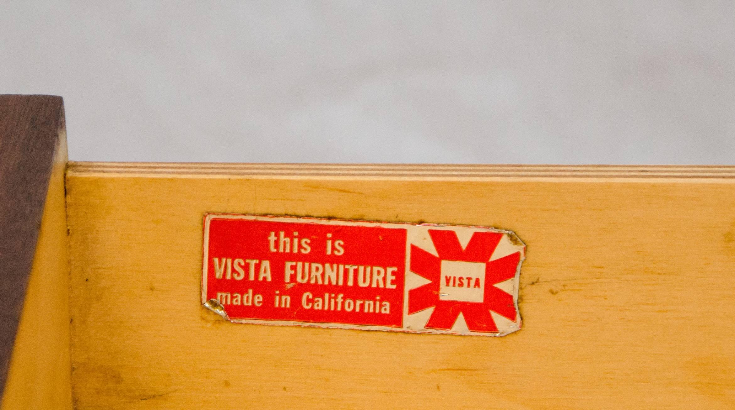 American Walnut Night Stand, Vista of California