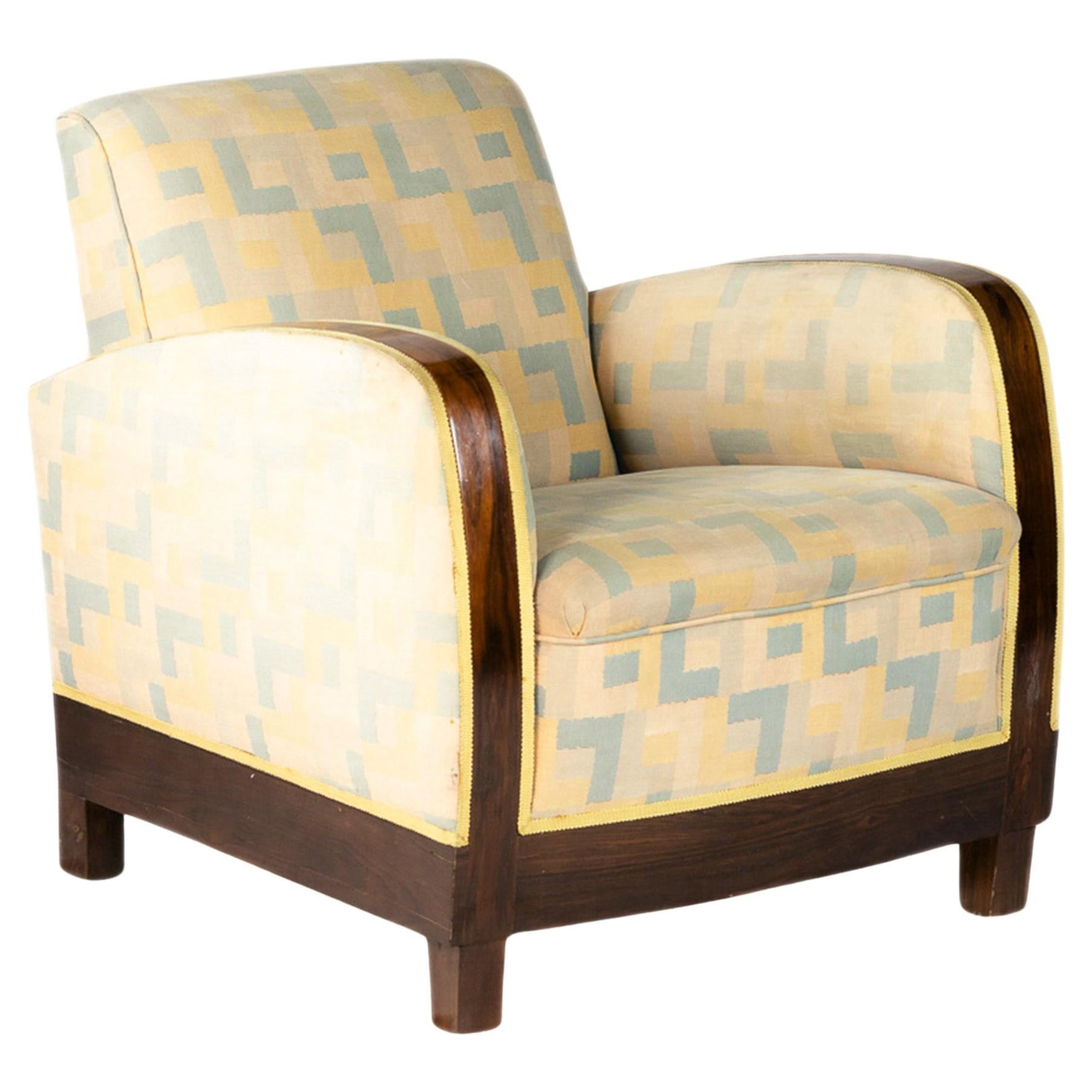 French Art Deco Armchair, 20th Century
