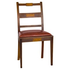 Straw And Leather Chair, Portugal, (20th Century)