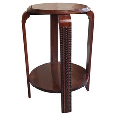 Table d'appoint Art déco en noyer, 20e siècle