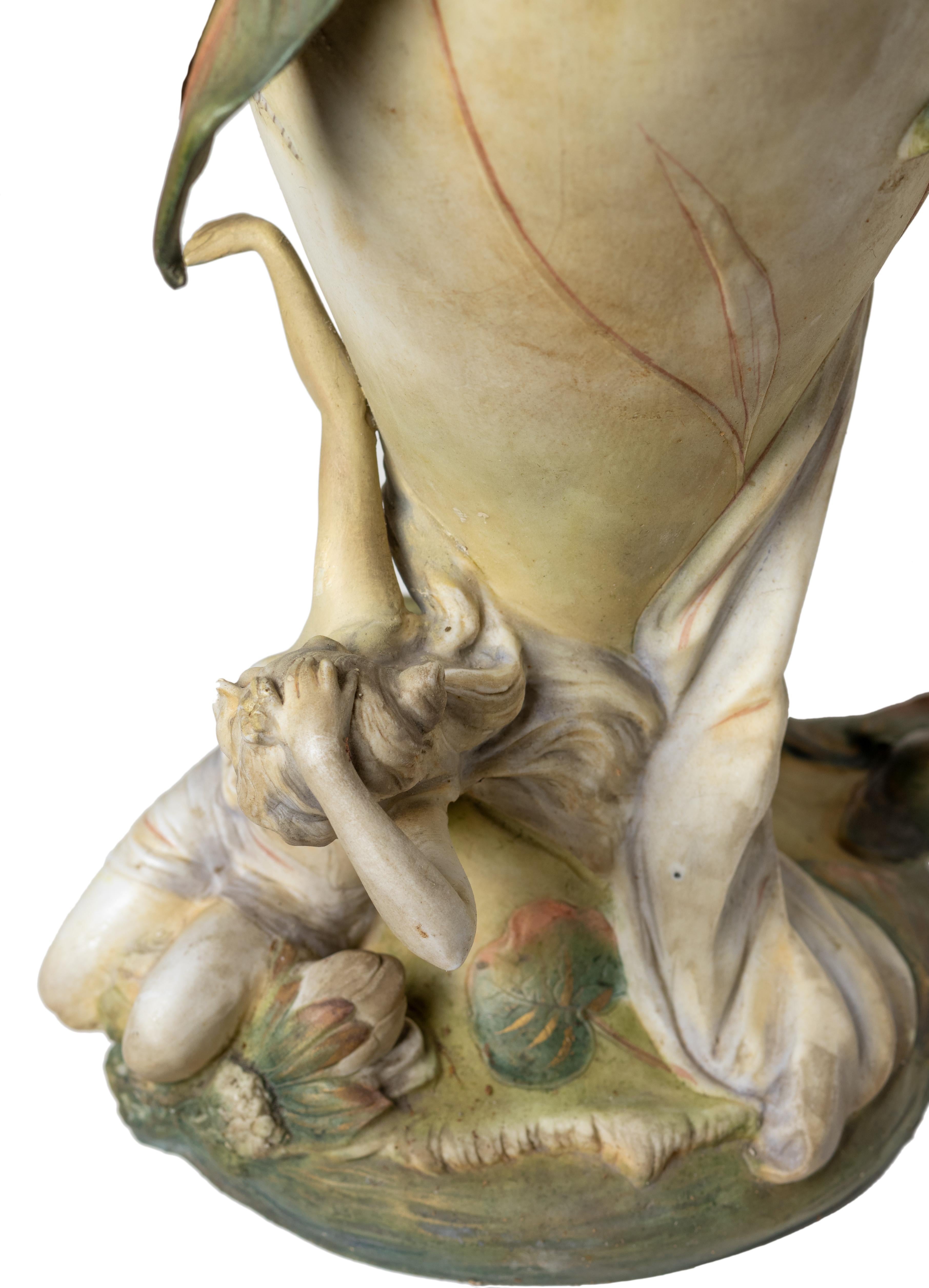 Art Nouveau Vase By Karl Ens Volkstedt, Jugendstil, Circa 1896 For Sale 4