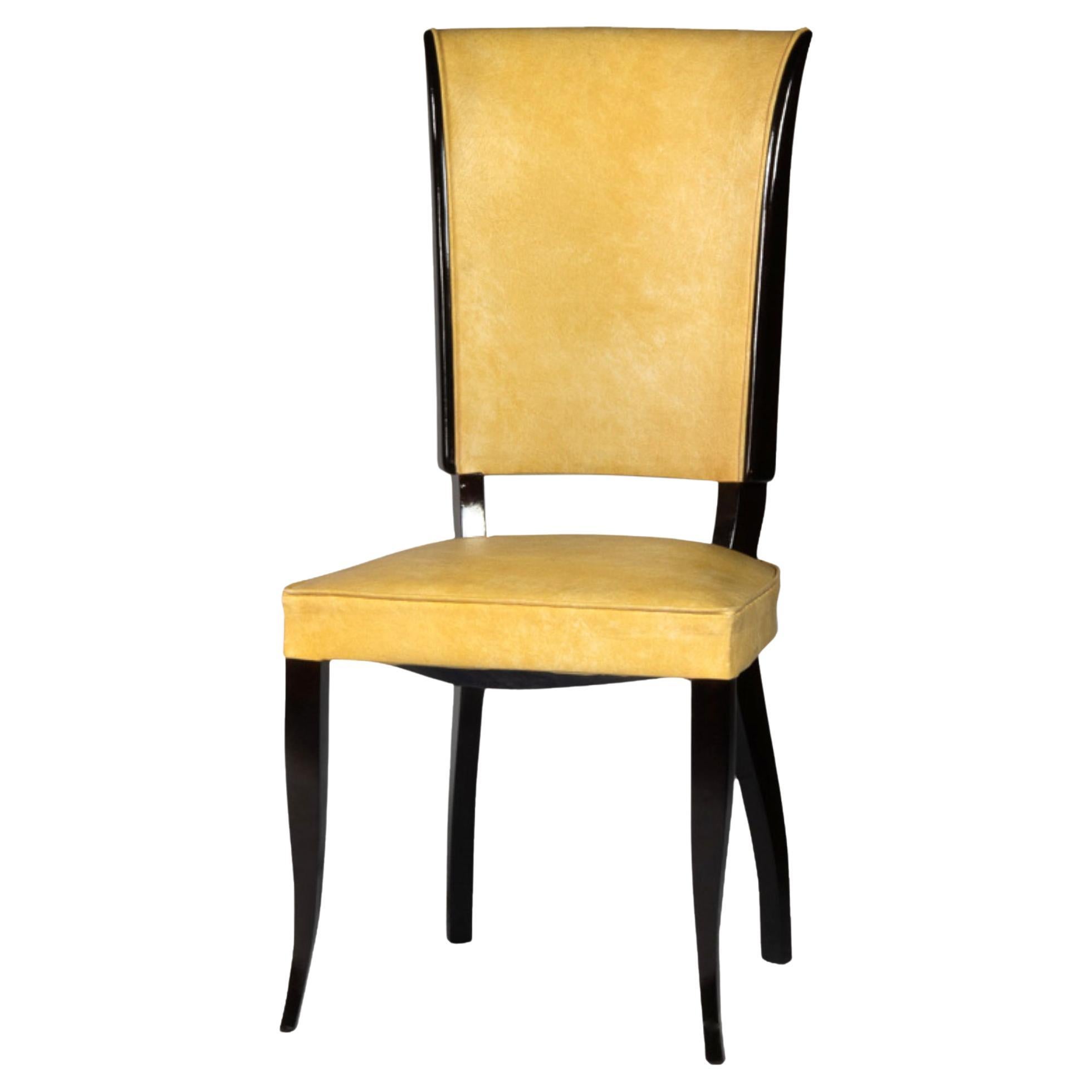 Sedia da pranzo francese Art Déco, 20° secolo in vendita