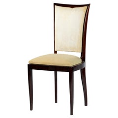 Silla Art Decó Francesa, Sin Forro, Estilo Jules Leleu, Siglo XX
