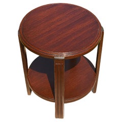 Art Deco Walnut Side Table, 20th Century