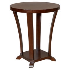 Art Deco Round Pedestal Table, France, 20th Century