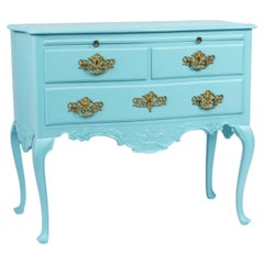 Blue Egg Baroque Commode, 18th Century