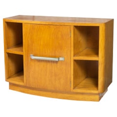 Art Deco Spruce Wood Small Commode, 1940s