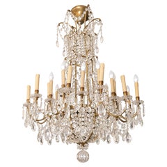 Baccarat Style Crystal 24 light Oversized Chandelier
