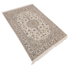 Afghan Persian Nain-Style Floral Medallion Rug, 96.5 x 61 in.