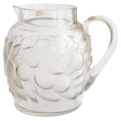 Pichet en verre opalescent « Blidah » de René Lalique, Art déco, France, vers 1931