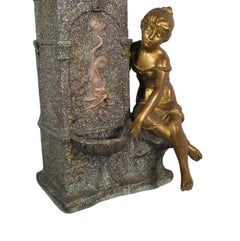 French Louis XV Style Figural Vase/Fountain by Mathurin Moreau, 19th Century