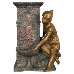 French Louis XV Style Figural Vase/Fountain by Mathurin Moreau, 19th Century