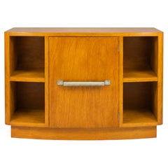 Art Deco Spruce Wood Small Commode, 1940s