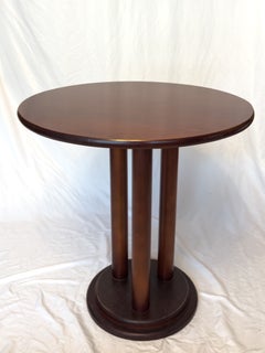 Art Deco Walnut Pedestal Table, 20th Century