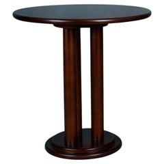 Art Deco Walnut Pedestal Table, 20th Century
