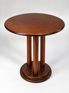 Art Deco Cherry Pedestal Table, 20th Century