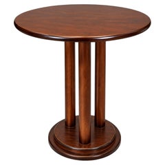 Art Deco Cherry Pedestal Table, 20th Century