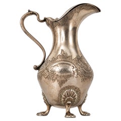 Antique Silver Milk Jug with Two Old Man’s Head Hallmarks