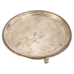 Early 19th Century Silver Salver, Baroque Style