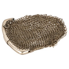 19th Century Sterling Silver Mesh Coin Purse