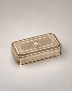 French Belle Époque Sterling Silver Snuff Box, Late 19th Century