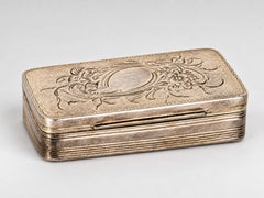 French Art Deco Silver Snuff Box, Circa 1922