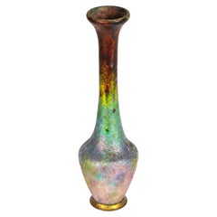 Vase Art déco irisé attribué à Camille Fauré, Limoges, vers 1925