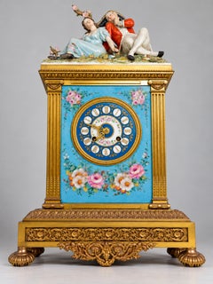 Orologio in bronzo Baronette di Tiche, Capodimonte e stile bavarese