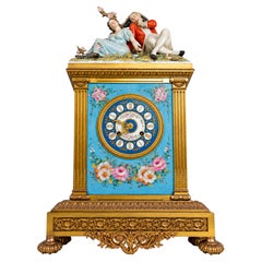 Orologio in bronzo Baronette di Tiche, Capodimonte e stile bavarese