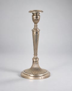Pair of Neoclassical Silver Candlesticks, Late 18th Century
