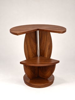 Table basse circulaire sur pied de style Art déco du XXe siècle