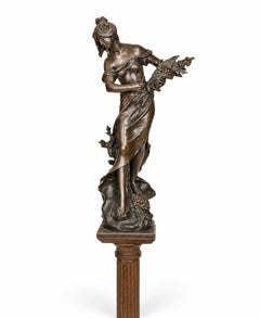 Belle Époque Sculpture, Queen of the Fields, 19th Century