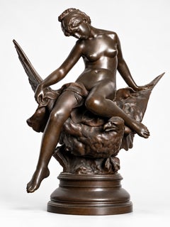 Hebe y el águila de Júpiter Estatua de bronce de Roulleau, 1885