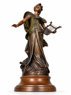 Statue de Muse Calliope par François Moreau Statue, 19e siècle