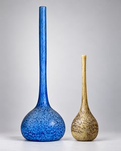 Pair Of Art Deco Glass Vases By André Delatte, 1925-1935