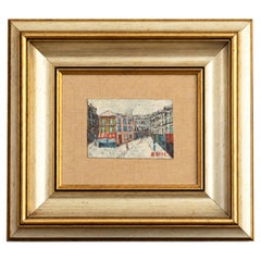 Peinture française, Paris Montmartre par R Bosc, 20e siècle