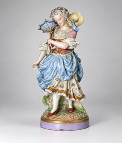 Alpinien Margaine Limoges Porzellanfigur, 19. Jahrhundert