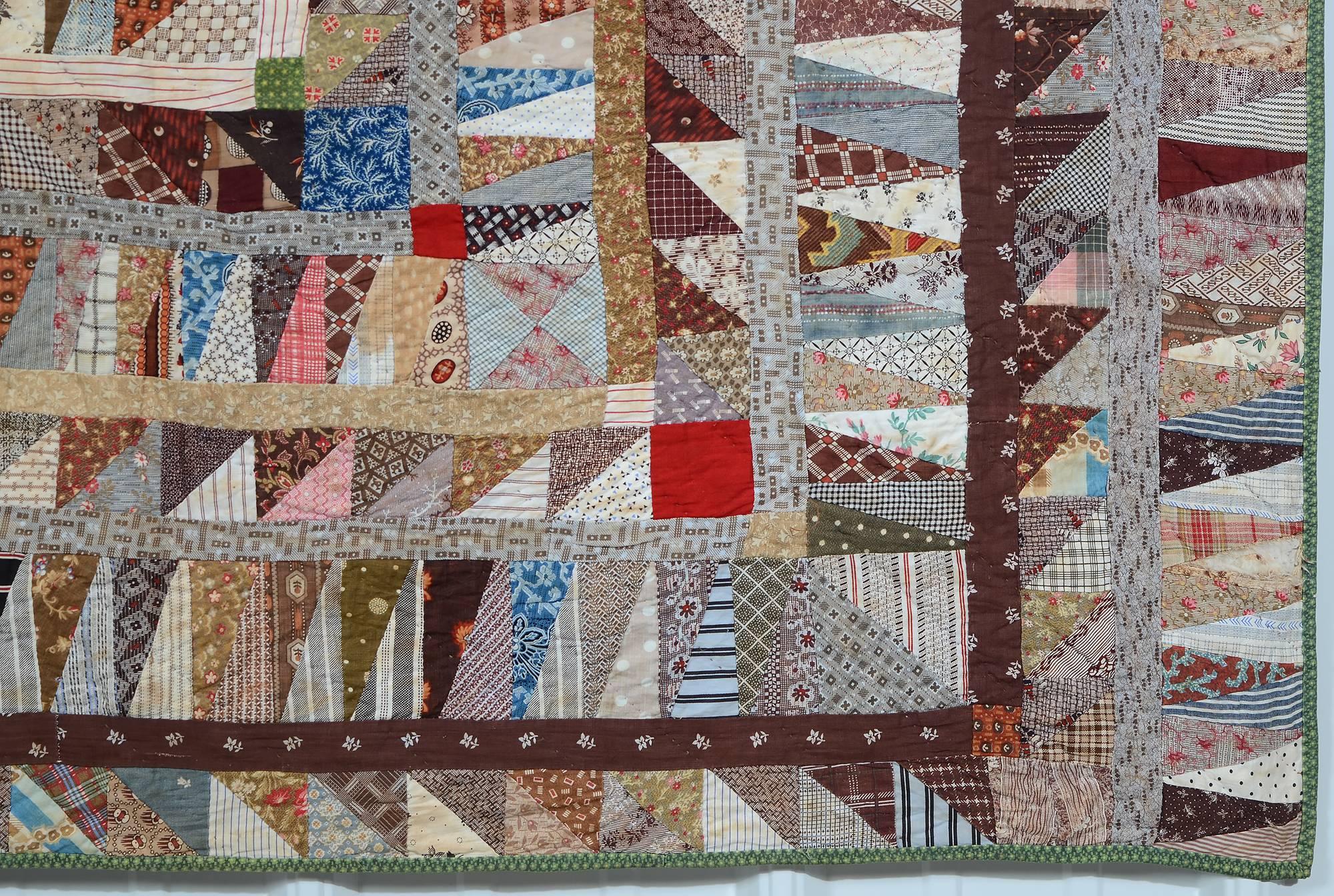 Patchwork Highly Pieced Center Medallion Quilt