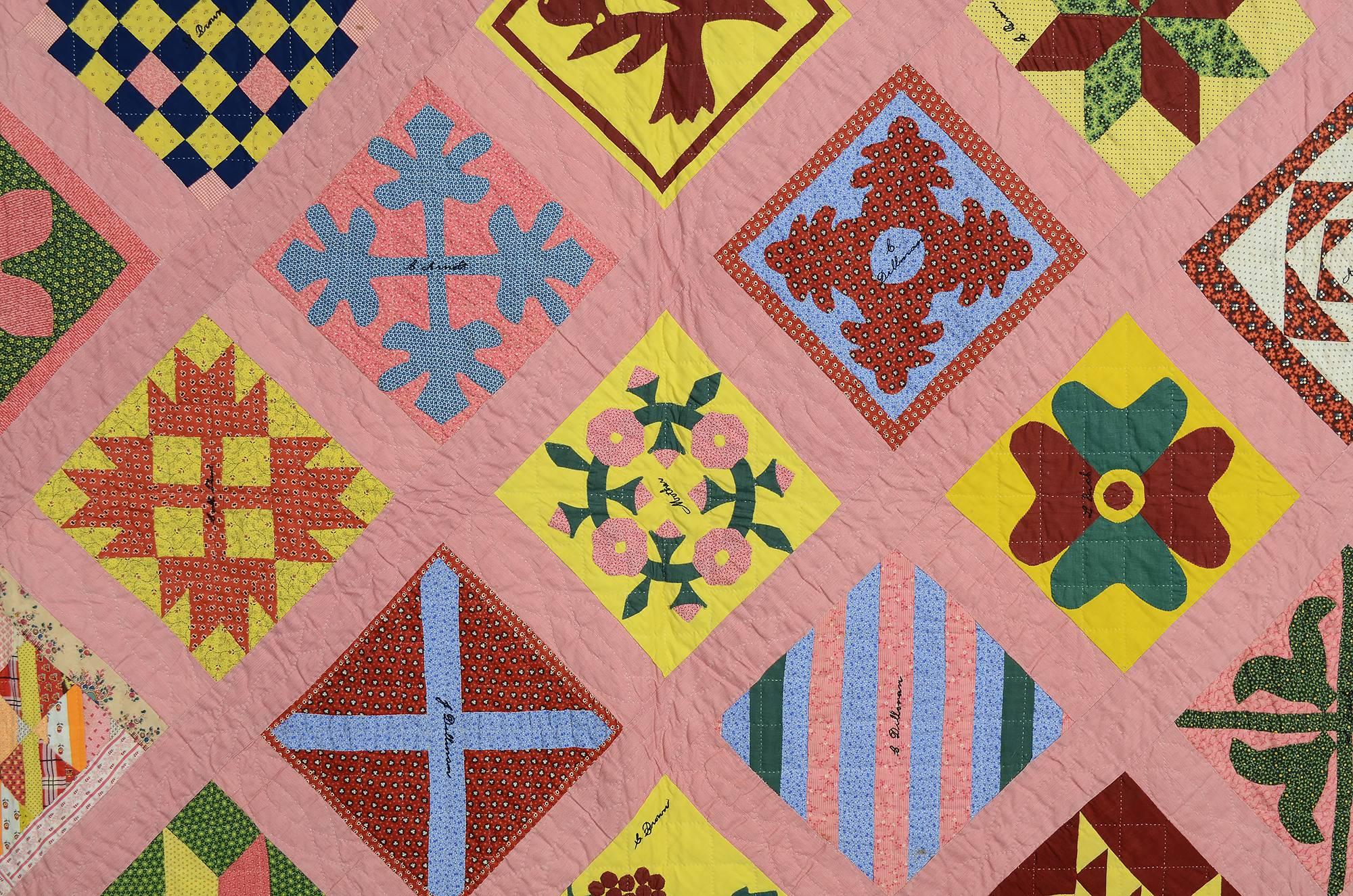 Appliqué  Sampler Friendship Quilt